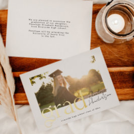 2025年モダン卒業のブラックと金ゴールドクラス 箔招待状