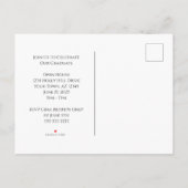 2025年モダン卒業のミニマル写真教室 インビテーションポストカード (裏面)