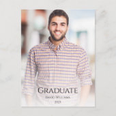 2025年モダン卒業のミニマル写真教室 インビテーションポストカード (正面)