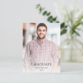 2025年モダン卒業のミニマル写真教室 インビテーションポストカード (スタンド正面)