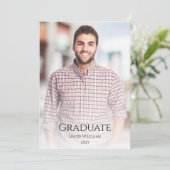 2025年モダン卒業のミニマル写真教室 招待状 (スタンド正面)