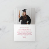 2025年モダン卒業の赤クラス サンキューカード (内部)