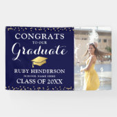 2025年モダン卒業の金ゴールドクラスPhoto Navy & Division 横断幕 (横)