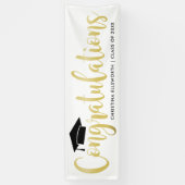 2025年モダン卒業カスタムおめでとう 横断幕 (縦)