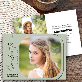 2025年モダン卒業パーティーのScript Photo Class 招待状