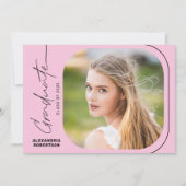 2025年モダン卒業パーティーのScript Photo Class 招待状 (正面)