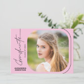 2025年モダン卒業パーティーのScript Photo Class 招待状 (スタンド正面)