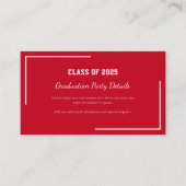 2025年モダン卒業プログラム エンクロージャーカード (正面)