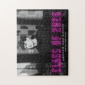 2025年モダン卒業写真のマゼンタネオンクラス ジグソーパズル (縦)