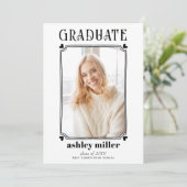 2025年モダン卒業写真のGRADATE Class 招待状 (スタンド正面)