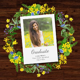 2025年モダン卒業発表の写真クラス 招待状