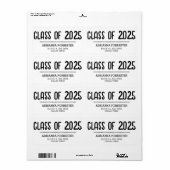 2025年モダン卒業 ラベル (フルシート)