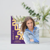 2025年モダン卒業PHOTO卒業会のクラス 招待状 (スタンド正面)