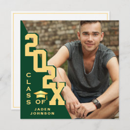 2025年モダン卒業PHOTO卒業会のクラス 招待状