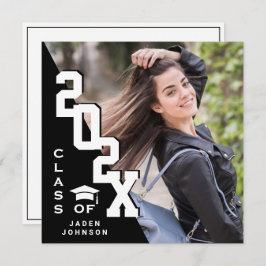 2025年モダン卒業PHOTO卒業会のクラス 招待状