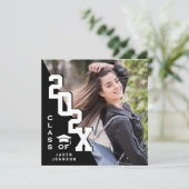 2025年モダン卒業PHOTO卒業会のクラス 招待状 (スタンド正面)