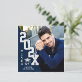 2025年モダン卒業PHOTO卒業会のクラス 招待状 (スタンド正面)