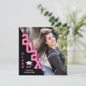 2025年モダン卒業PHOTO卒業会のクラス 招待状 (スタンド正面)