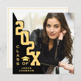 2025年モダン卒業PHOTO卒業会のクラス 招待状