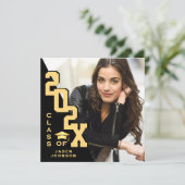 2025年モダン卒業PHOTO卒業会のクラス 招待状 (スタンド正面)