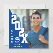 2025年モダン卒業PHOTO卒業会のクラス 招待状 (正面)