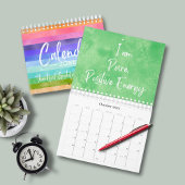 2025年モダン印前向き書確認カレンダー カレンダー