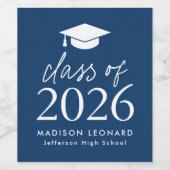 2025年モダン台本海軍卒業生のクラス ワインラベル (シングルラベル)