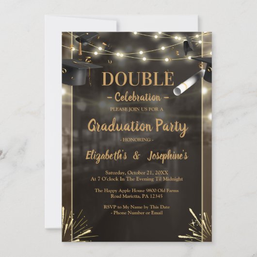 2025年モダン合同卒業党 招待状 (正面)