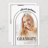 2025年モダン学期アーチフォトのクラス 案内状 (正面/裏面)