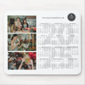 2025年モダン暦新年版ミニマリスト3写真 マウスパッド (正面)