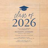 2025年モダン海軍卒業党のクラス アクリル招待状 (正面)