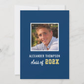 2025年モダン海軍金ゴールド卒業会 招待状 (裏面)