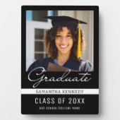 2025年モダン白黒卒業写真 フォトプラーク (正面)