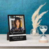 2025年モダン白黒卒業写真 フォトプラーク (側面)