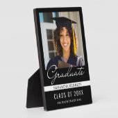 2025年モダン白黒卒業写真 フォトプラーク (側面)