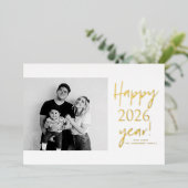 2025年モダン筆おめでとう 箔シーズンカード (立ち正面)