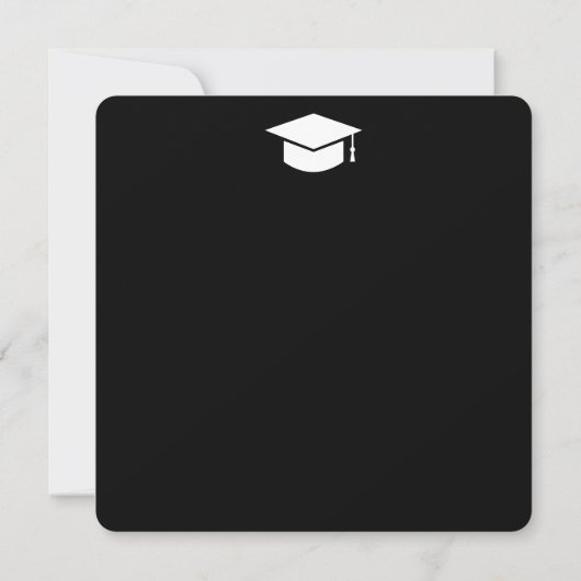 2025年モダン黒シンプル卒業の写真教室 案内状 (裏面)