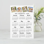 2025年モダン12か月カレンダー4写真 シーズンカード (スタンド正面)