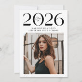 2025年モダン2回写真卒業 案内状 (正面)