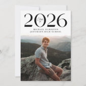 2025年モダン2回写真卒業 案内状 (正面)