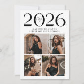 2025年モダン5年写真卒業 案内状 (正面)