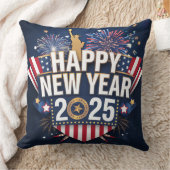 2025年ユニークおめでとうデザイン。 クッション (ブランケット)