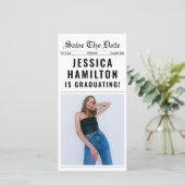 2025年ユニークの新聞クラス卒業写真 セーブザデート (スタンド正面)