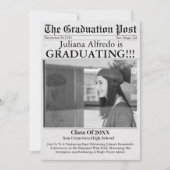 2025年ユニーク新聞学級 招待状 (正面)