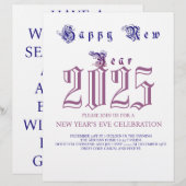 2025年リングや輪：大晦日お祝いカード (正面/裏面)