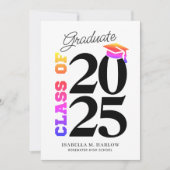 2025年レインボー卒業クラス 案内状 (正面)