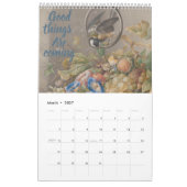 2025年ヴィンテージ自己成長引用文カスタムカレンダー カレンダー (3月 2027)