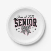 2025年上級弓コケット卒業のクラス ペーパープレート (正面)