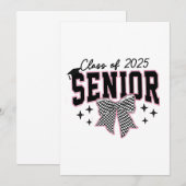 2025年上級弓コケット卒業のクラス 案内状 (正面/裏面)