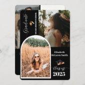 2025年上級発表カード – ミニマル卒業生 招待状 (正面/裏面)